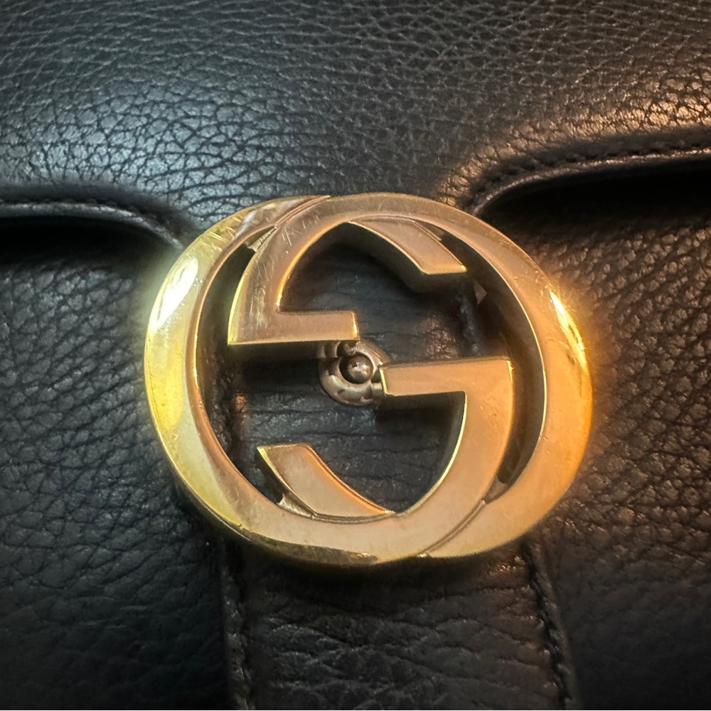 ❌SOLD❌Gucci Interlocking Flap Tote Bag with Chain Shoulder Bag - Picture 9 of 16